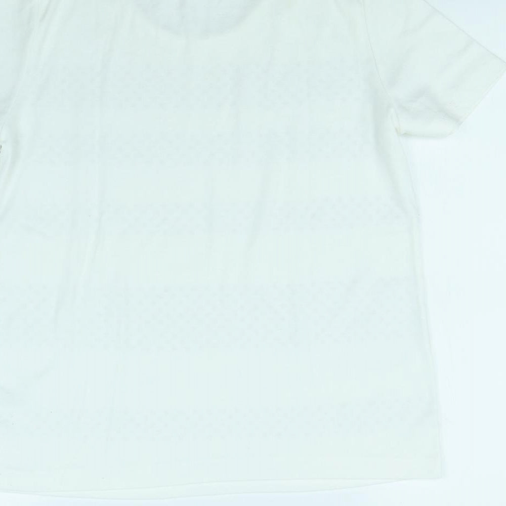 Bonmarché Womens White Basic T-Shirt Size M