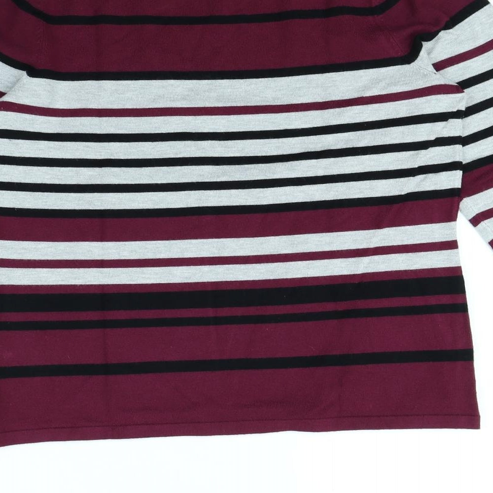 Bonmarché Womens Multicoloured Striped Pullover Jumper Size S