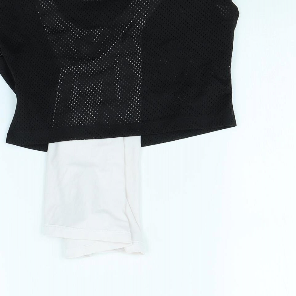 H&M Girls Black Basic Tank Size 4 Years
