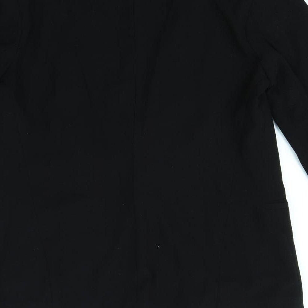 Dorothy Perkins Womens Black Jacket Size 10 - shoulder pads