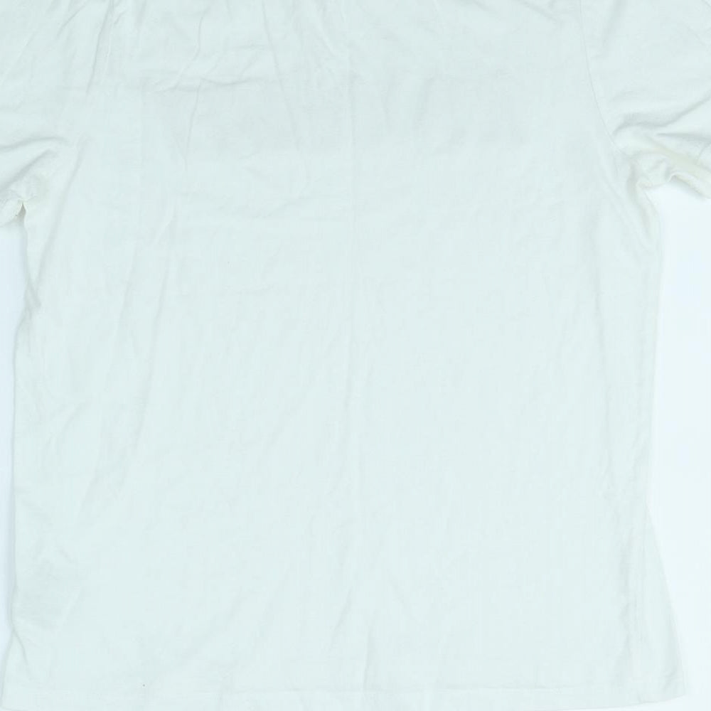 H&M Womens White Basic T-Shirt Size S