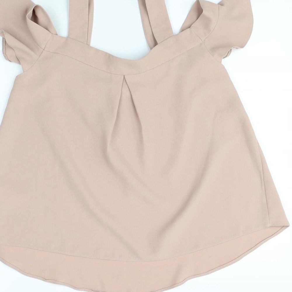 Topshop Womens Pink Basic Blouse Size 8
