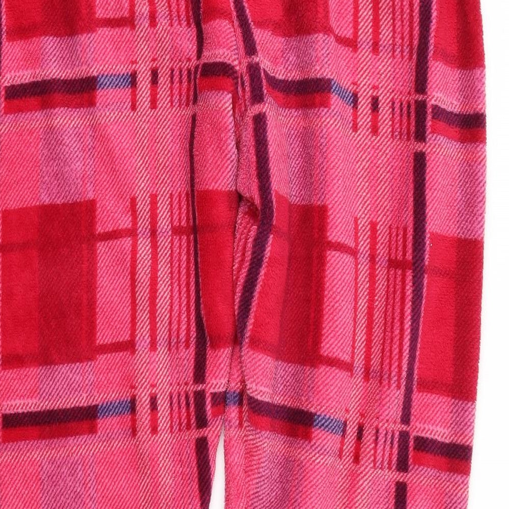 Preworn Womens Pink Plaid Capri One Piece Size L