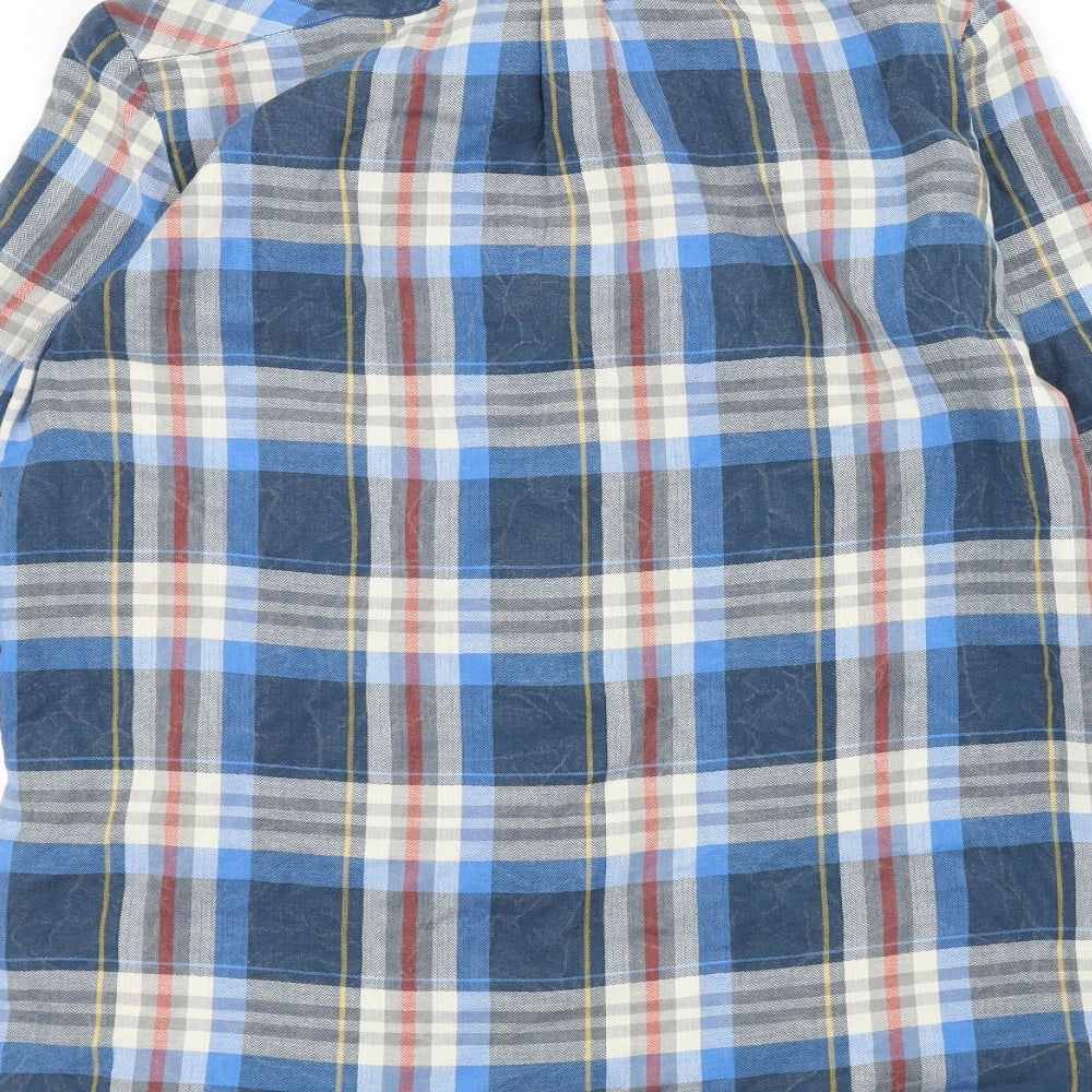 ESPIRIT Womens Blue Basic Button-Up Size 10