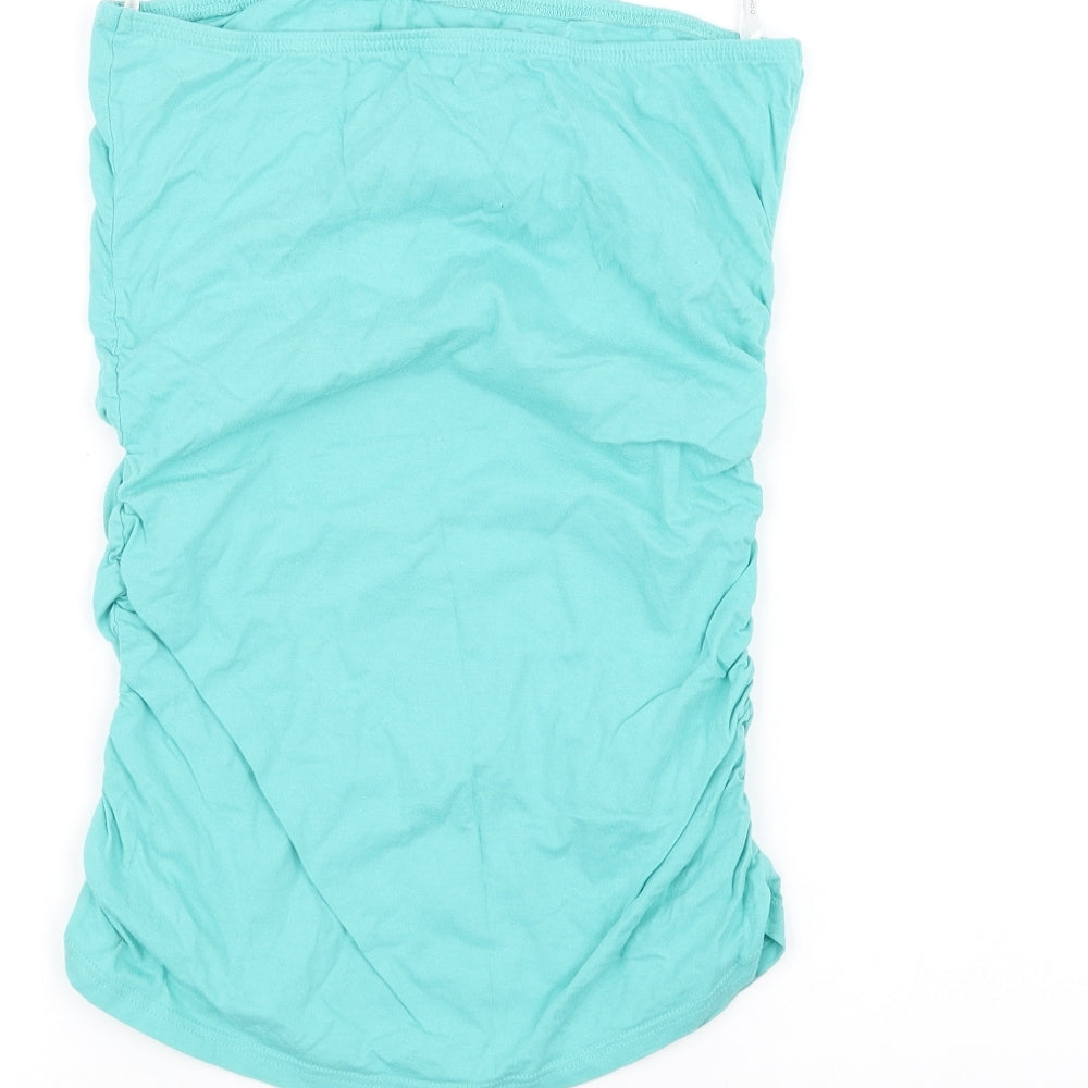 Dorothy Perkins Womens Green Basic T-Shirt Size 10