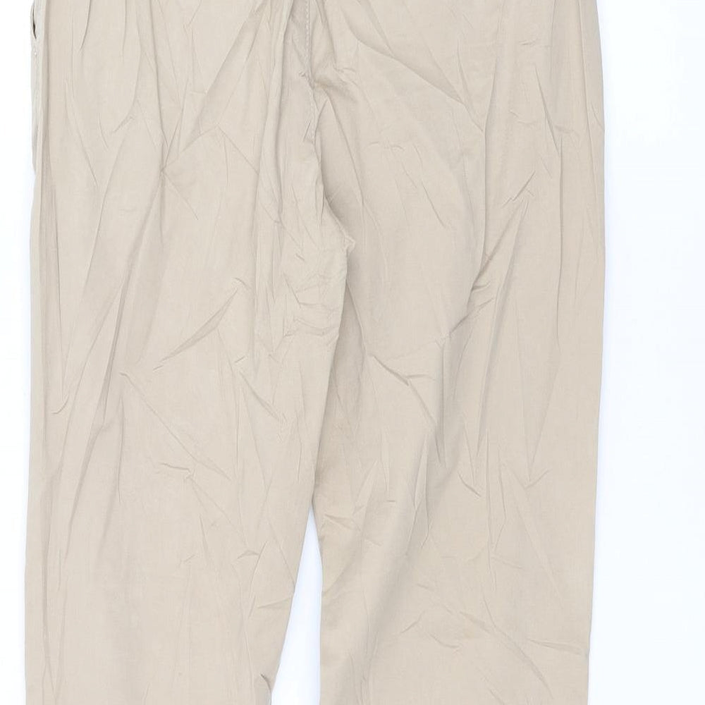 H&M Womens Brown Trousers Size 8 L28 in
