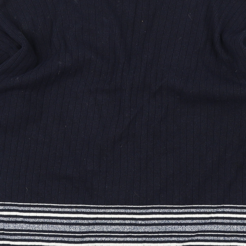 The Edinburgh Collection Womens Blue Cardigan Jumper Size M