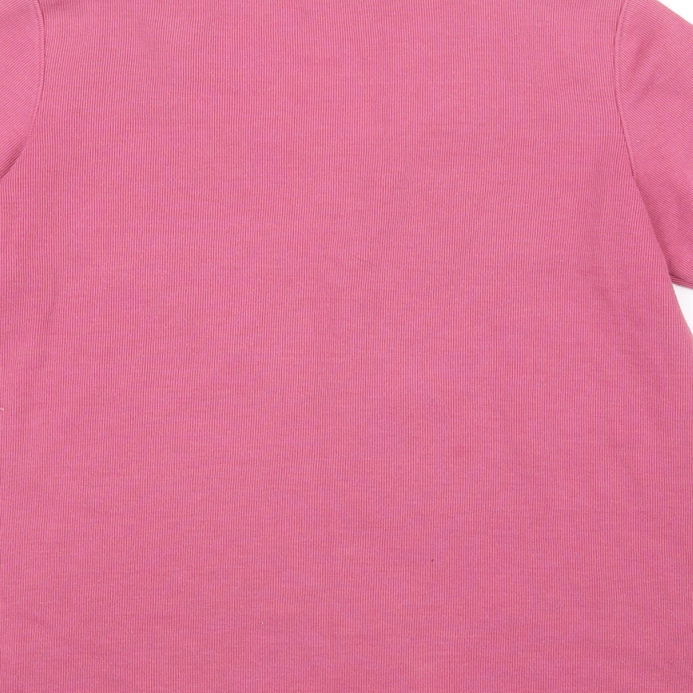 BM casual Womens Pink Basic T-Shirt Size S