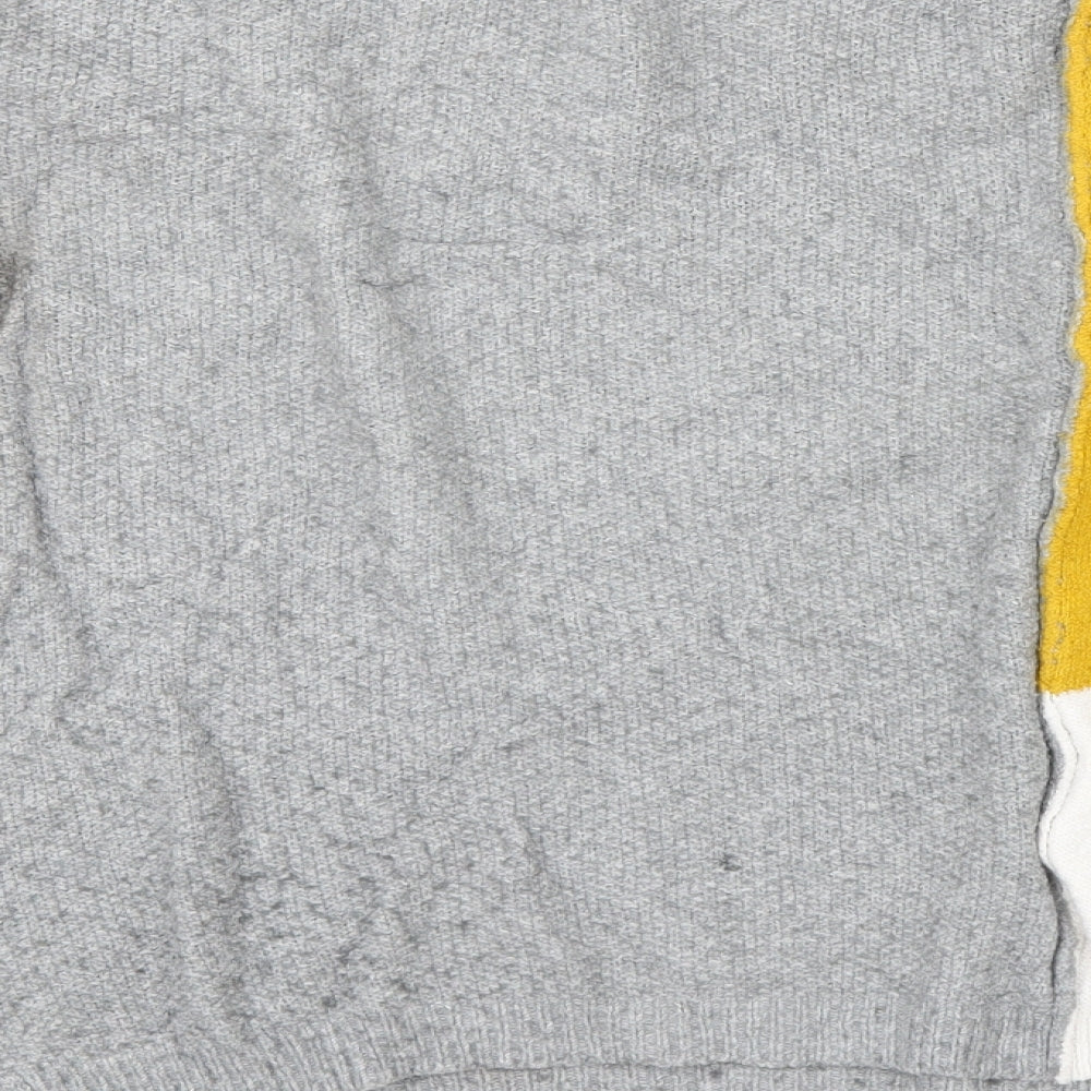 If It Were Me Womens Yellow Knit Pullover Jumper Size S