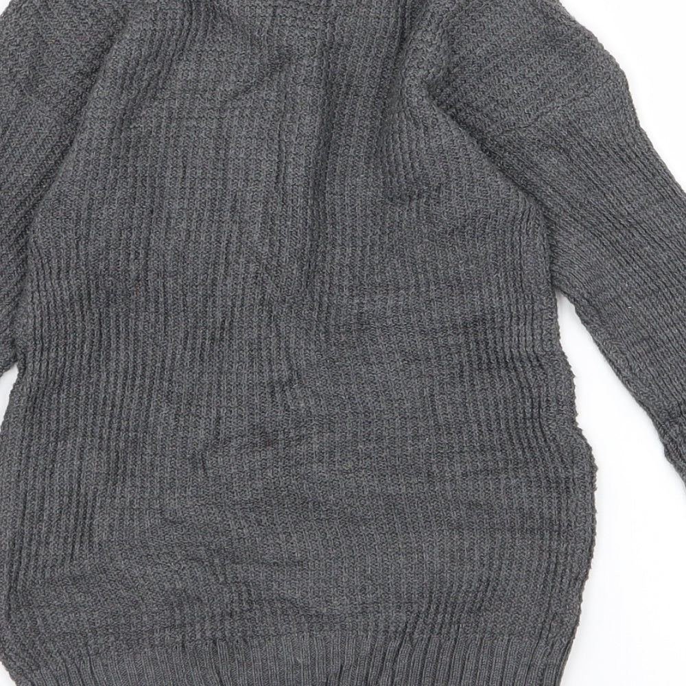 Pep&Co Girls Grey Jumper Dress Size 7 Years