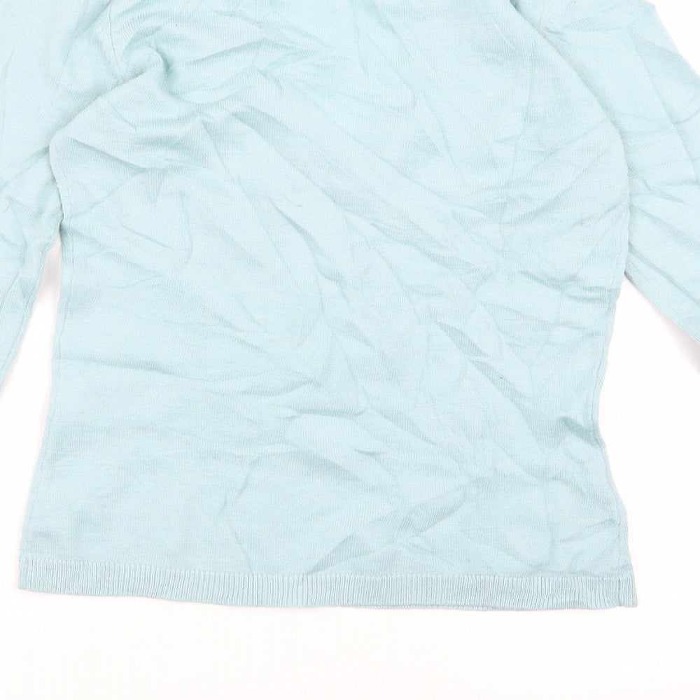 French Connection Womens Blue Pullover Jumper Size XS