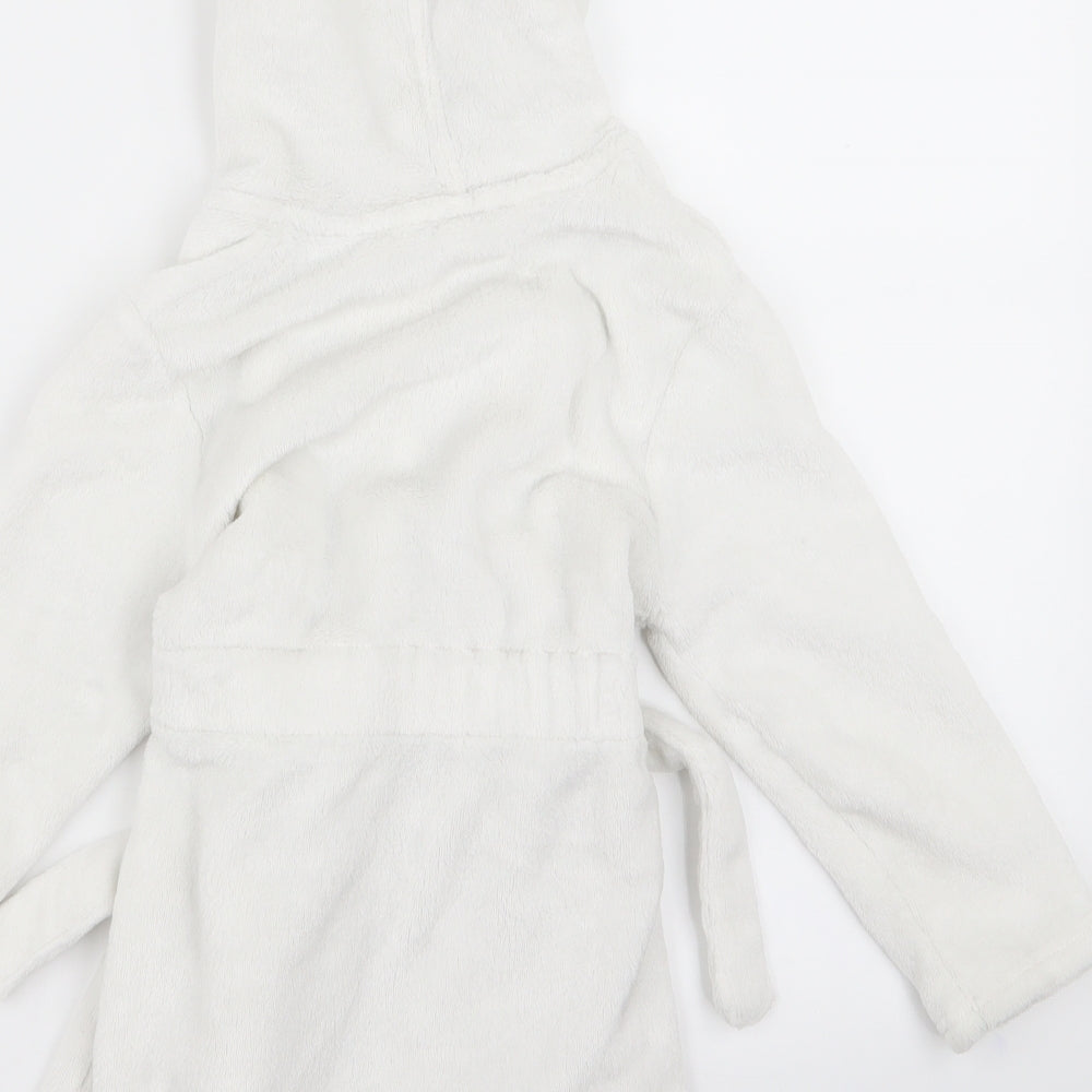 Preworn Girls White Top Robe Size 2 Years