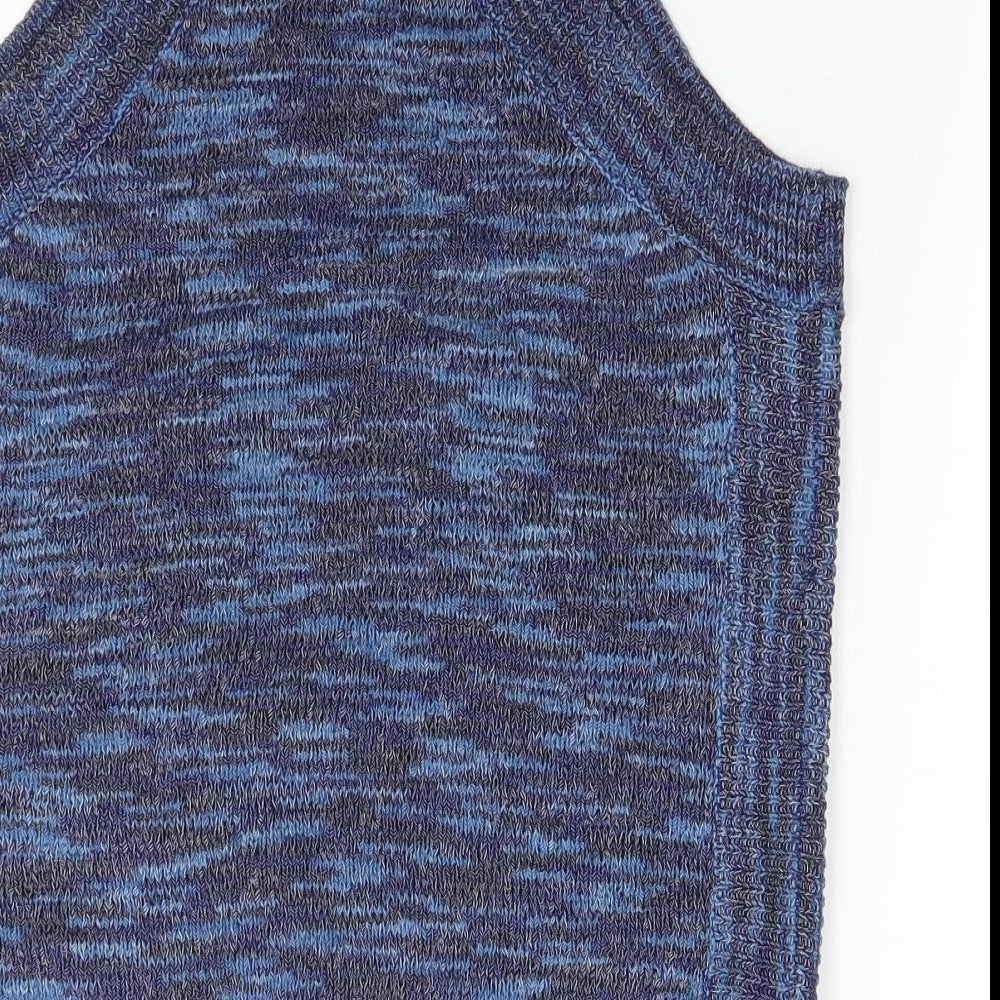 George Womens Blue Knit Pullover Jumper Size 8