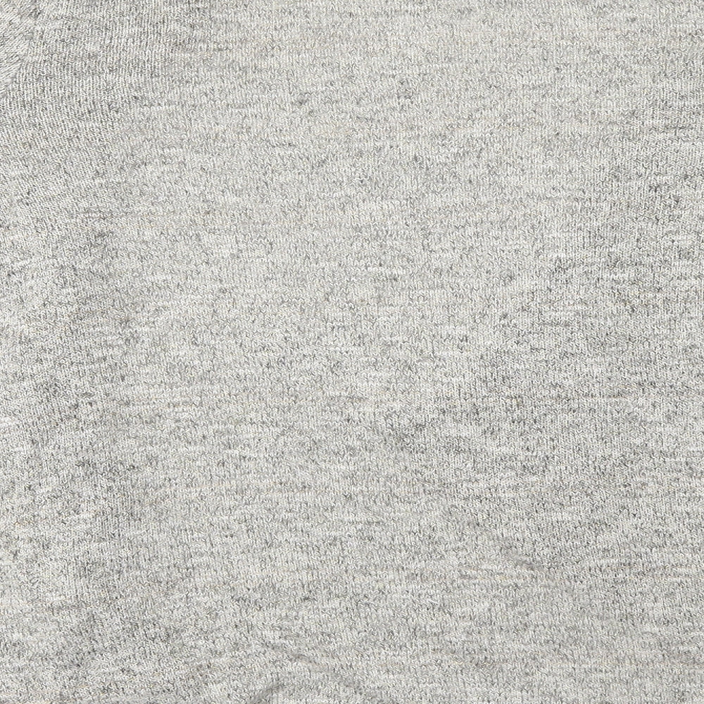 New Look Womens Grey Fleece Basic Blouse Size 10