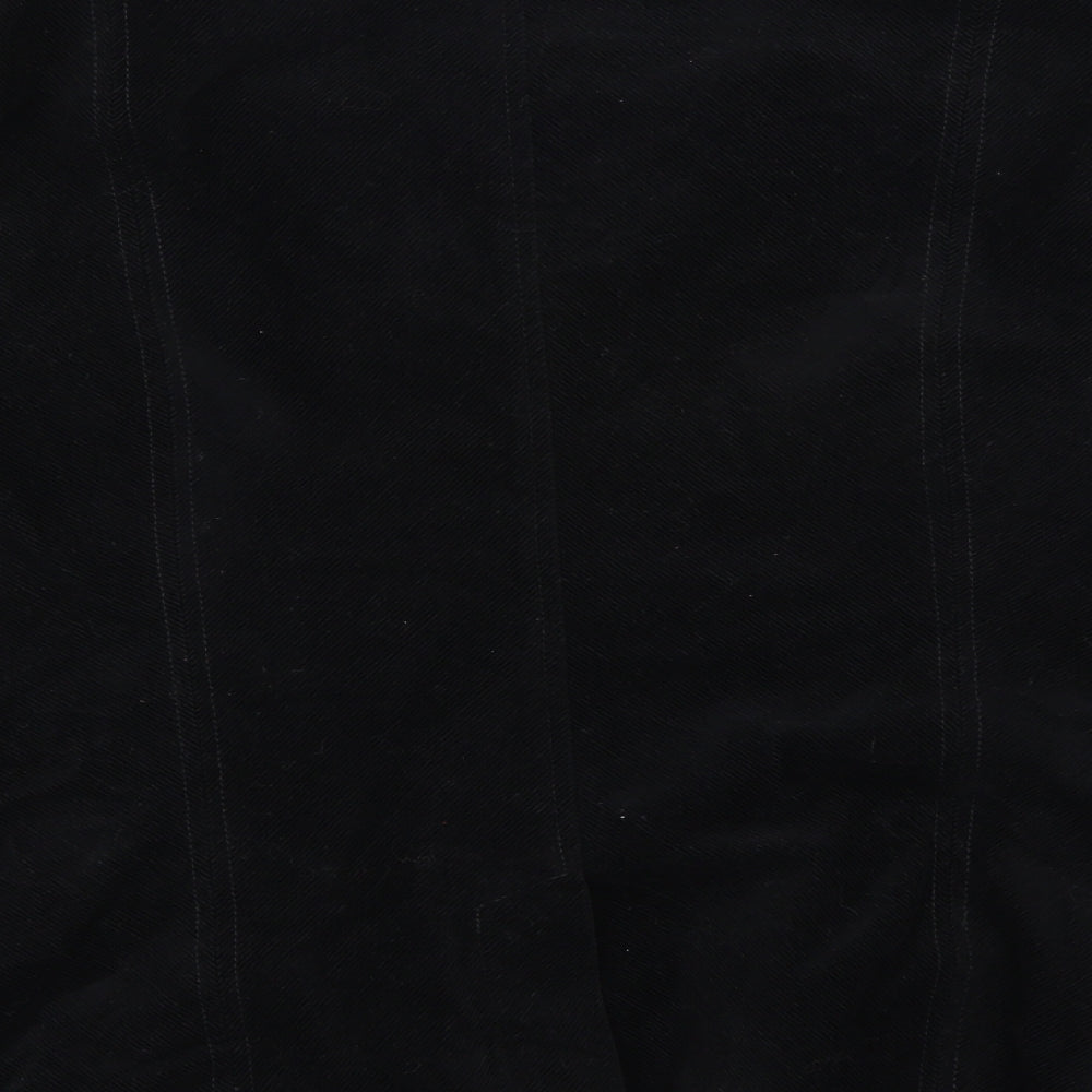 Viz a Viz Womens Black Flannel Jacket Size 14