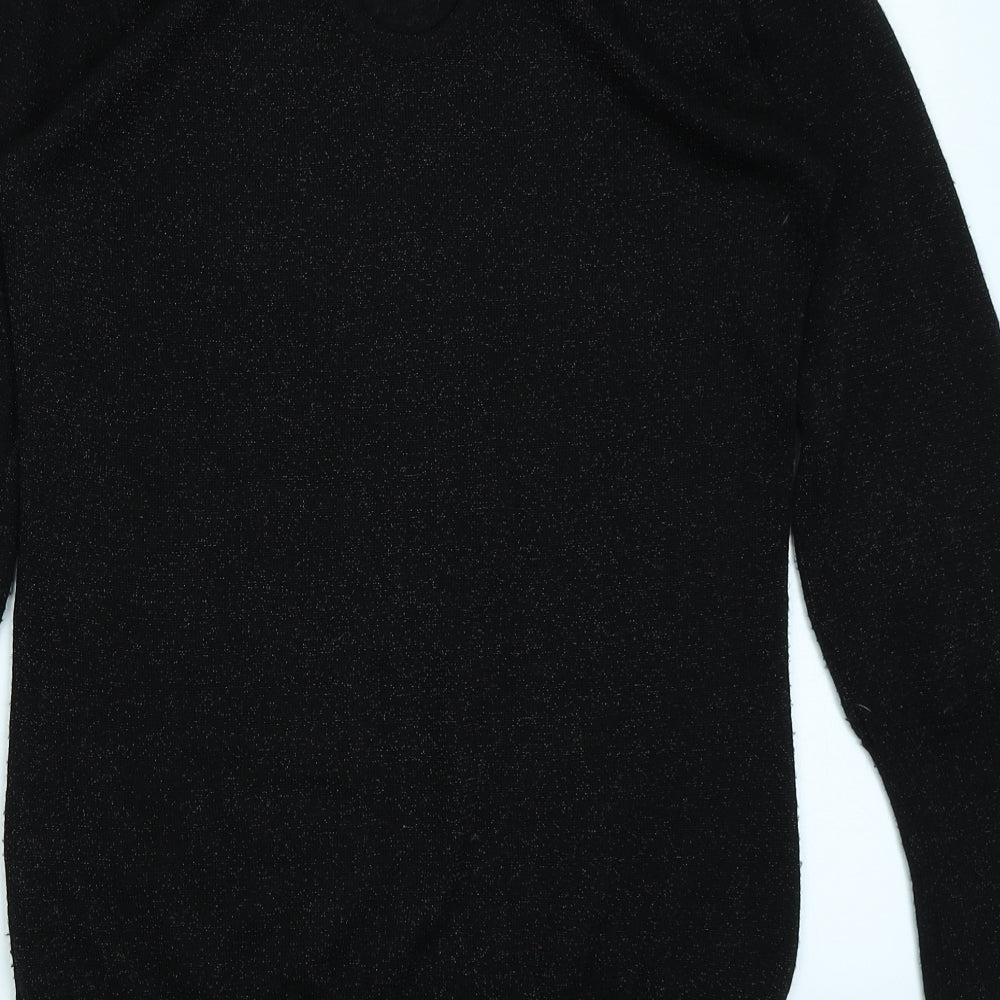 F&F Womens Black Pullover Jumper Size 10