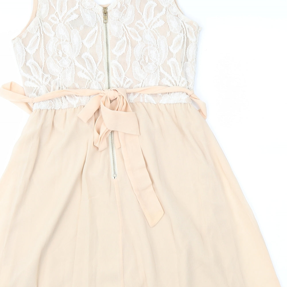 Club L Womens Pink Fit & Flare Size 8