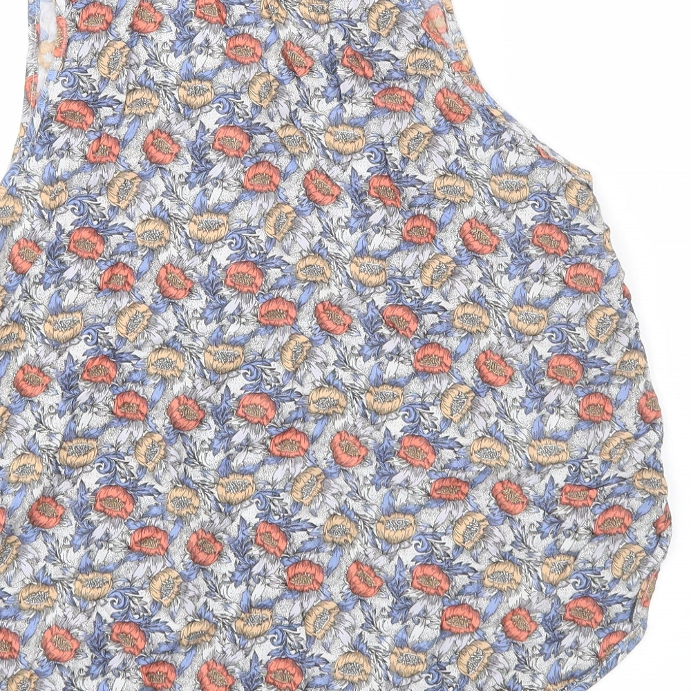 H&M Womens Multicoloured Floral Basic Blouse Size 10