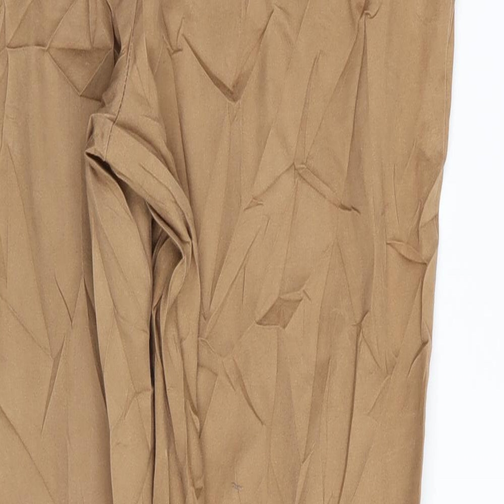 Dorothy Perkins Womens Beige Trousers Size 14 L25 in