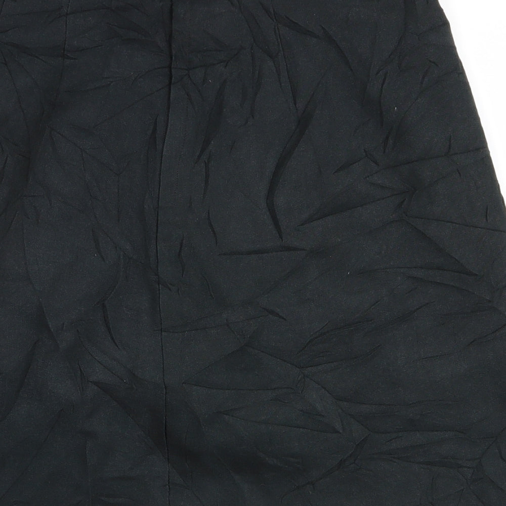 Preworn Womens Black A-Line Skirt Size 26 in