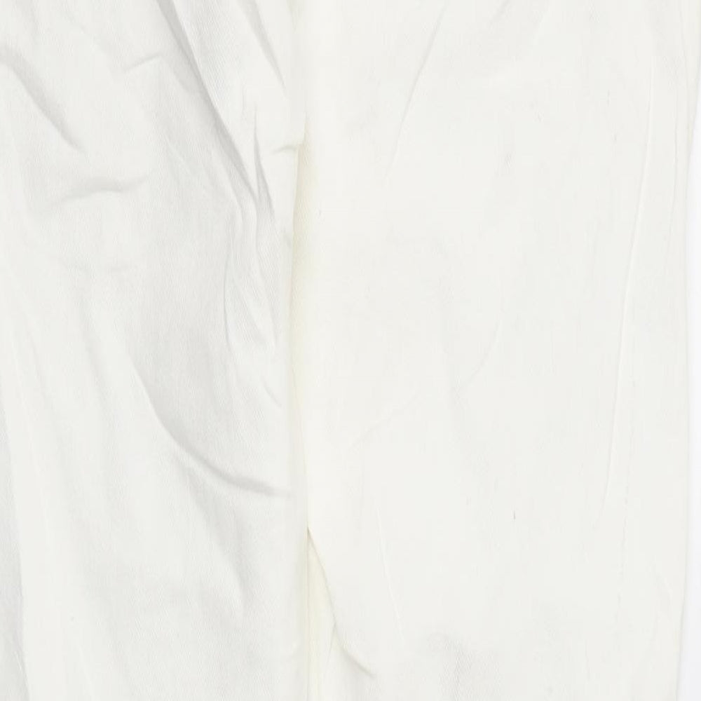 H&M Womens White Straight Jeans Size 34 L28 in