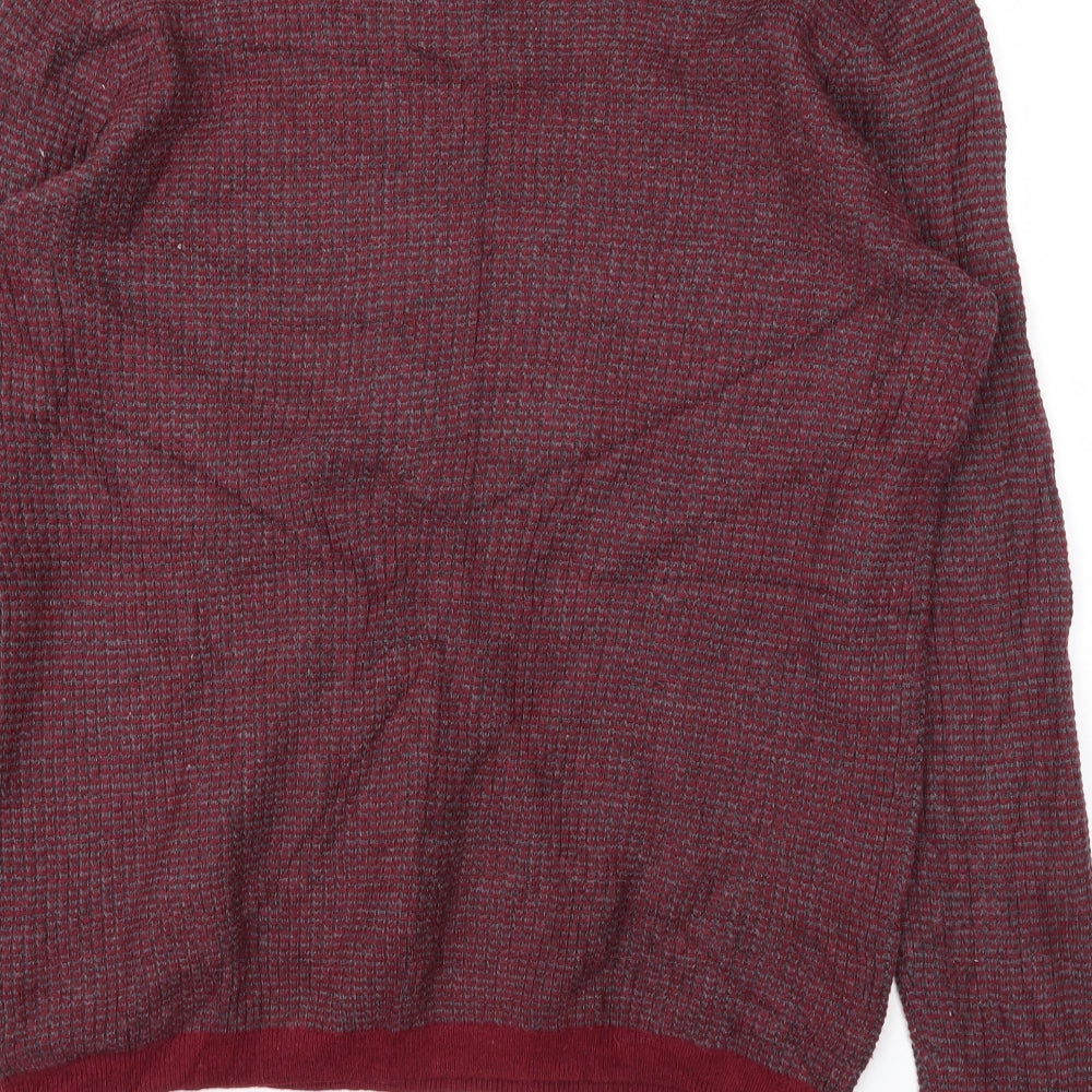 21 MEN Mens Red Pullover Sweatshirt Size S