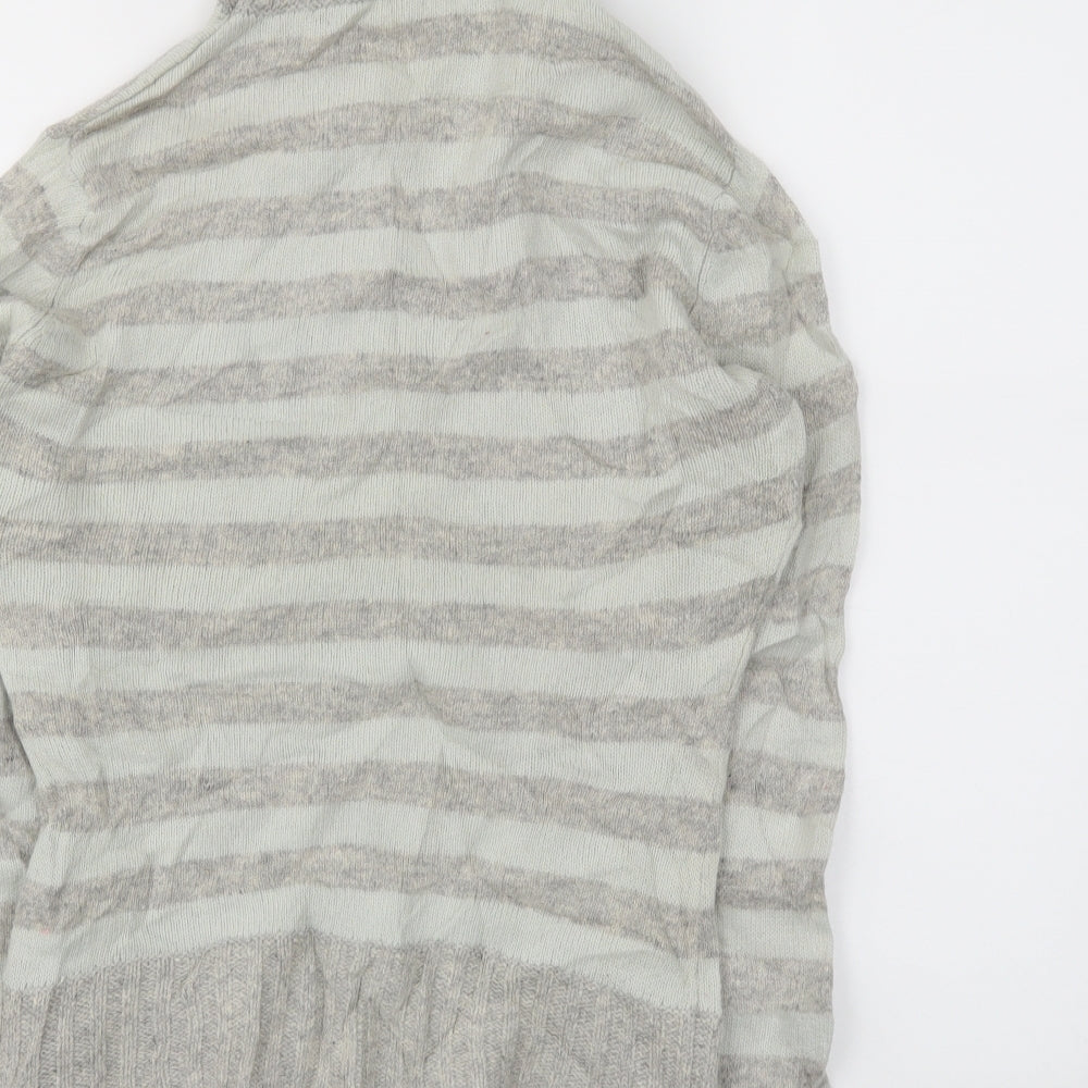 EDITIONS Womens Blue Striped Pullover Jumper Size L
