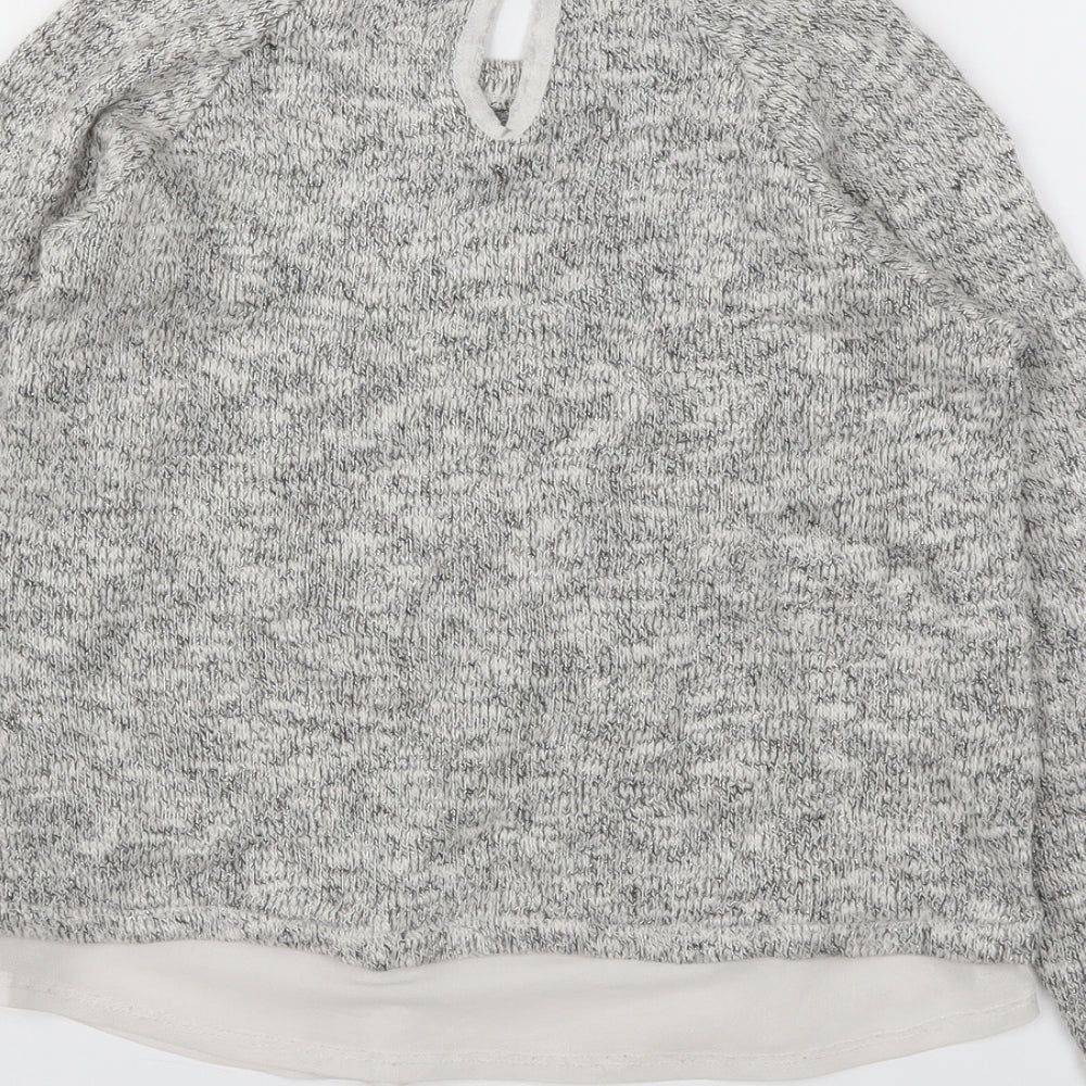 George Girls Grey Pullover Jumper Size 10-11 Years