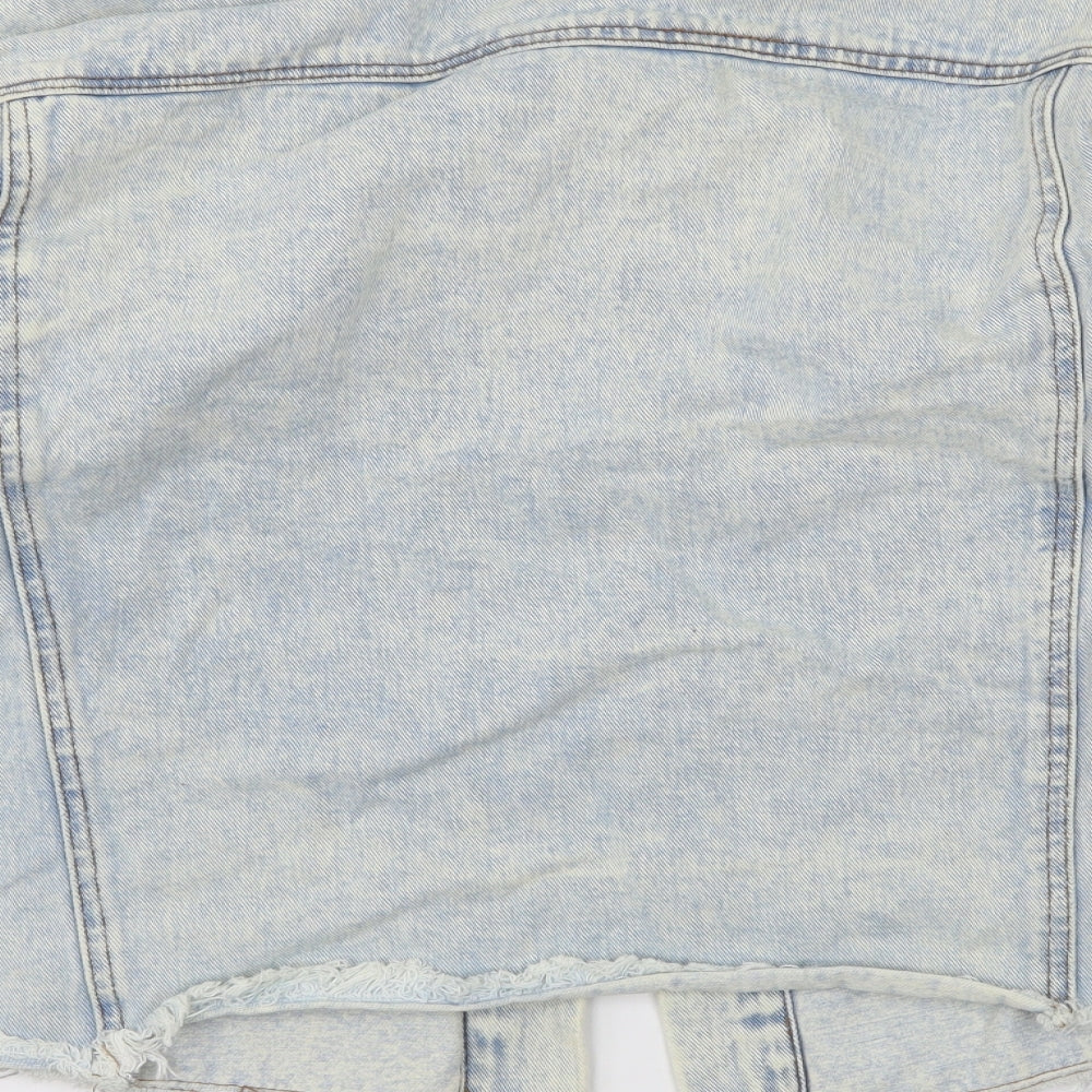 Denim & Co. Womens Blue Jacket Size 8