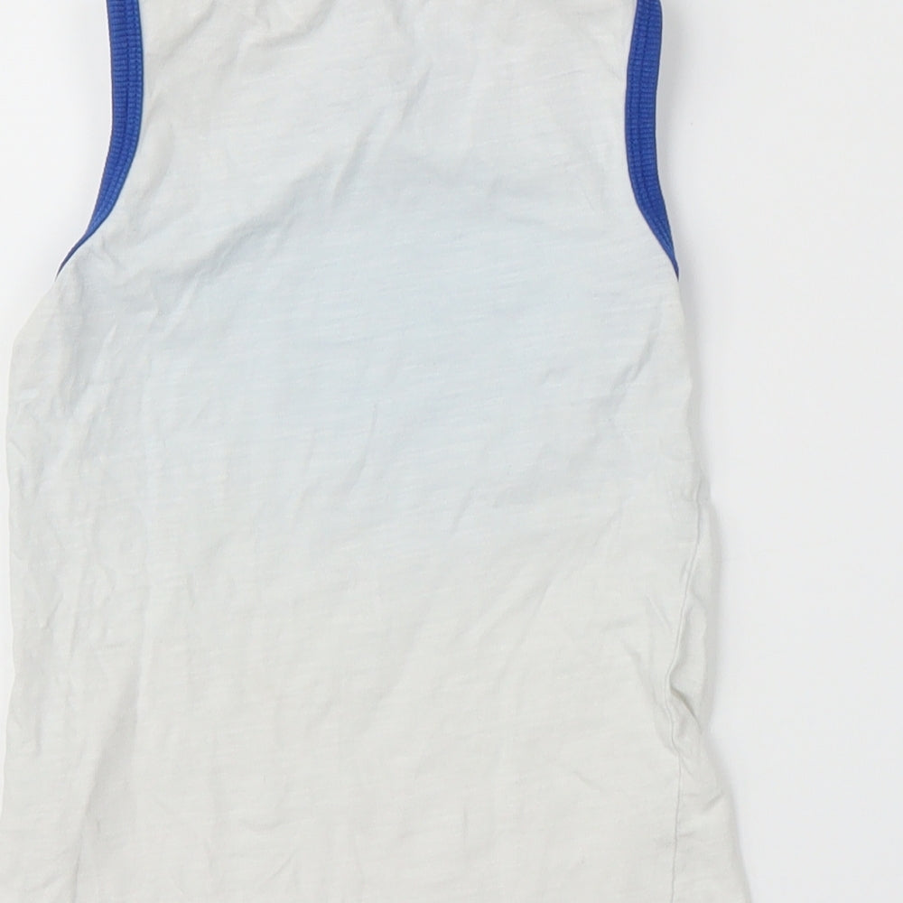 Matalan Boys White Basic Tank Size 5 Years