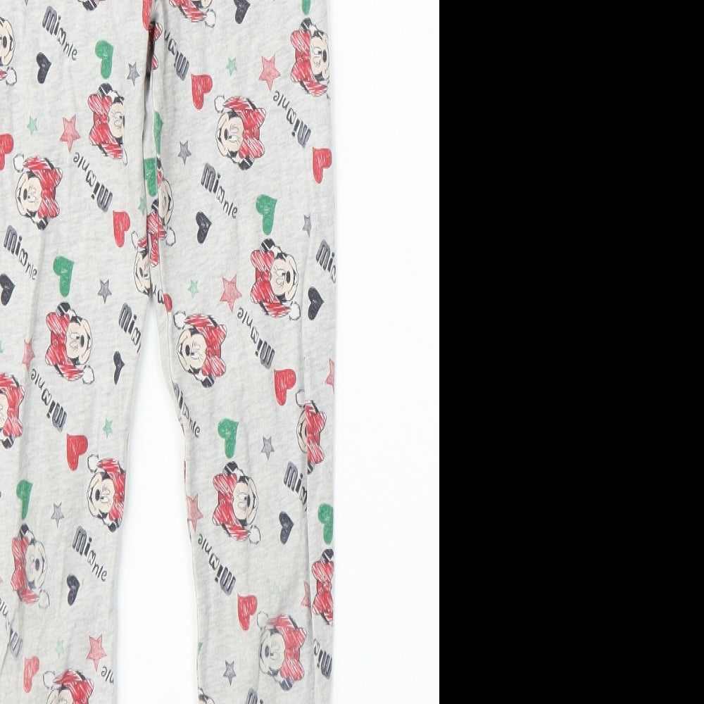 Disney Girls Grey Capri Pyjama Pants Size 6-7 Years - Minnie Mouse