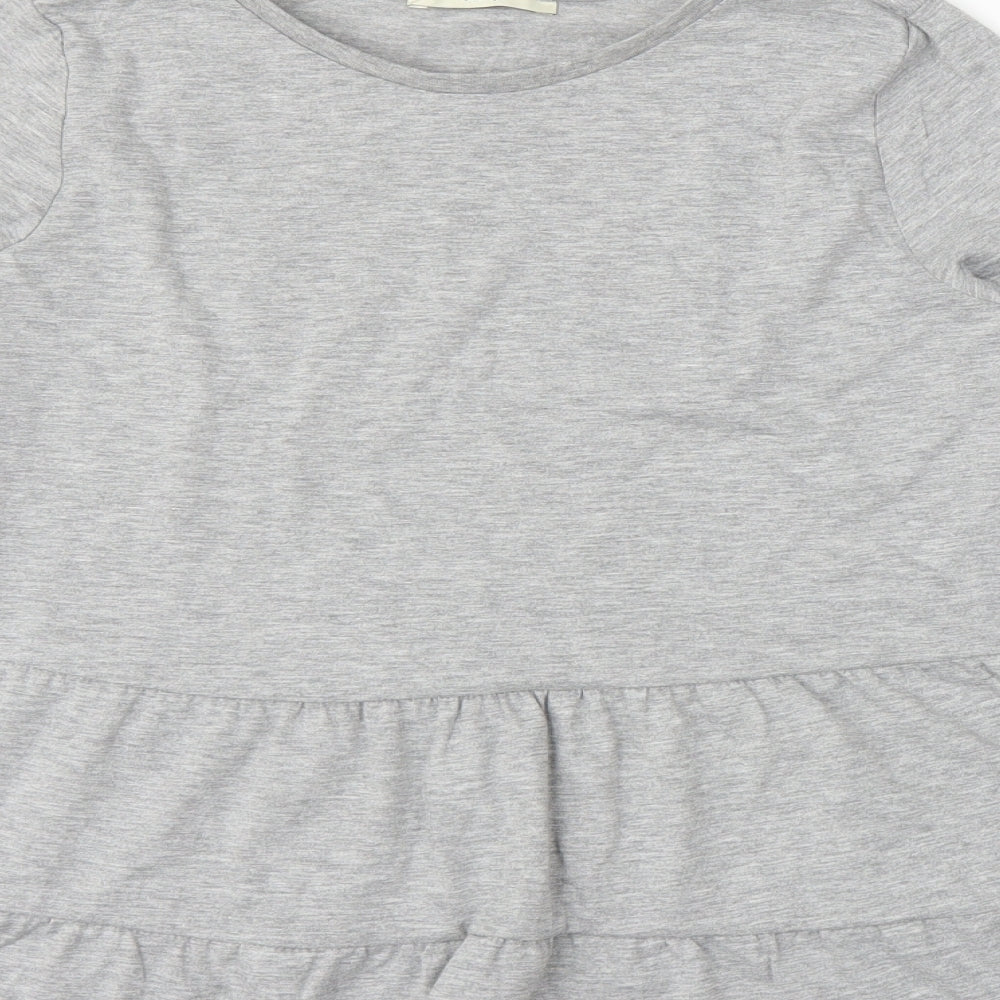 George Womens Grey Tunic Blouse Size 12