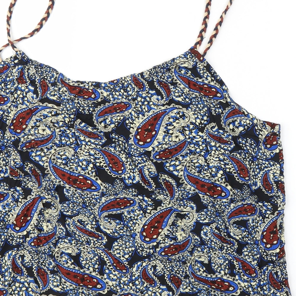 Conos Womens Multicoloured Paisley Camisole Blouse Size XL