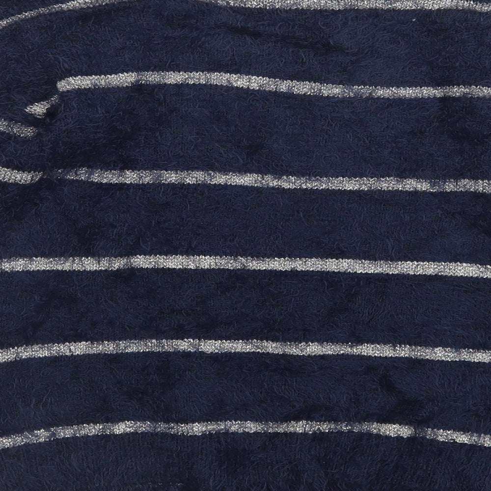 Ellos Womens Blue Knit Pullover Jumper Size 6