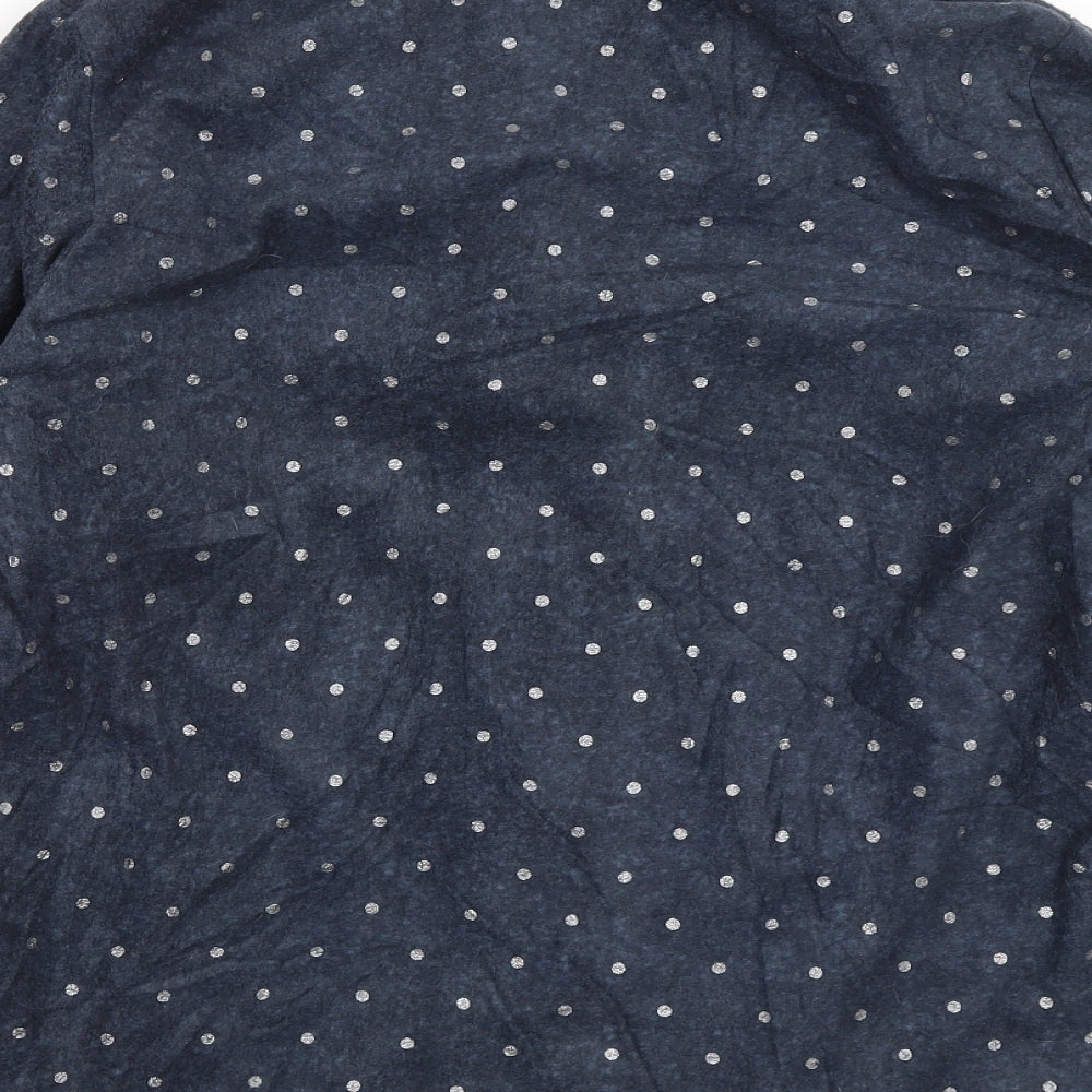 George Womens Blue Solid Top Pyjama Top Size 8