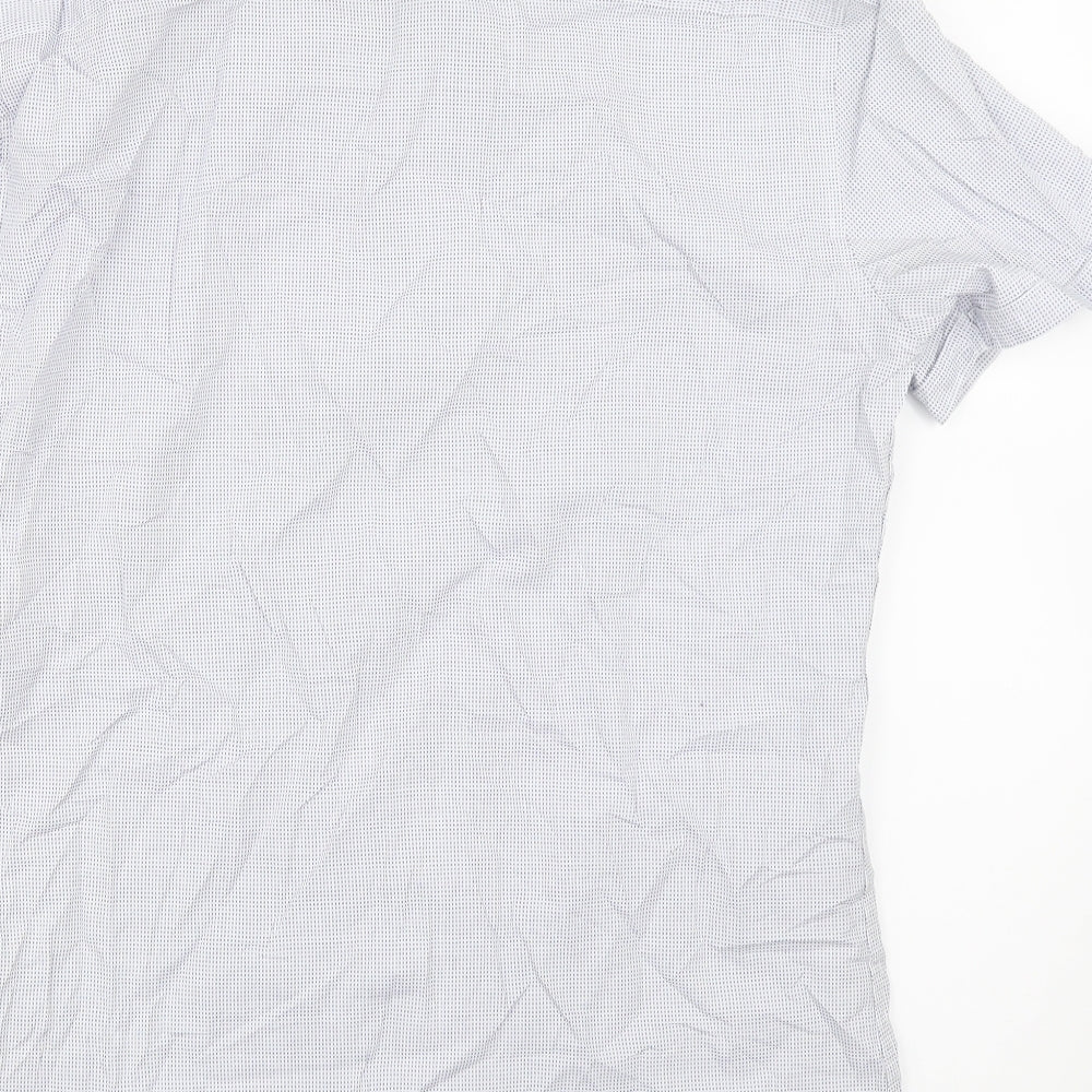 NEXT Mens Blue Button-Up Size S