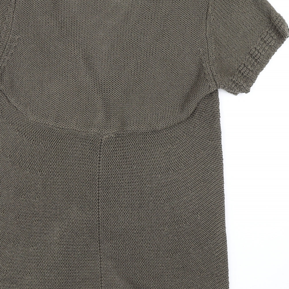 Soon Womens Green Cardigan Jumper Size 12