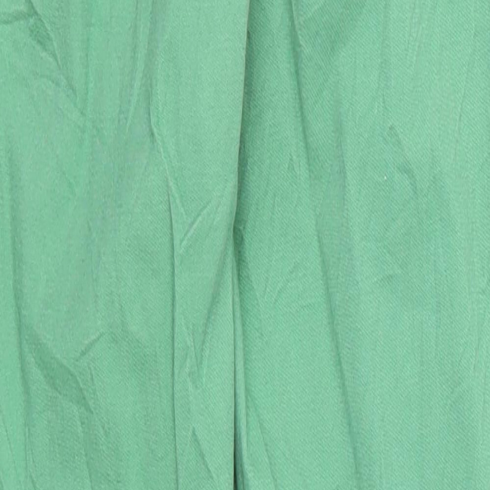 H&M Womens Green Denim Skinny Jeans Size 6 L27 in