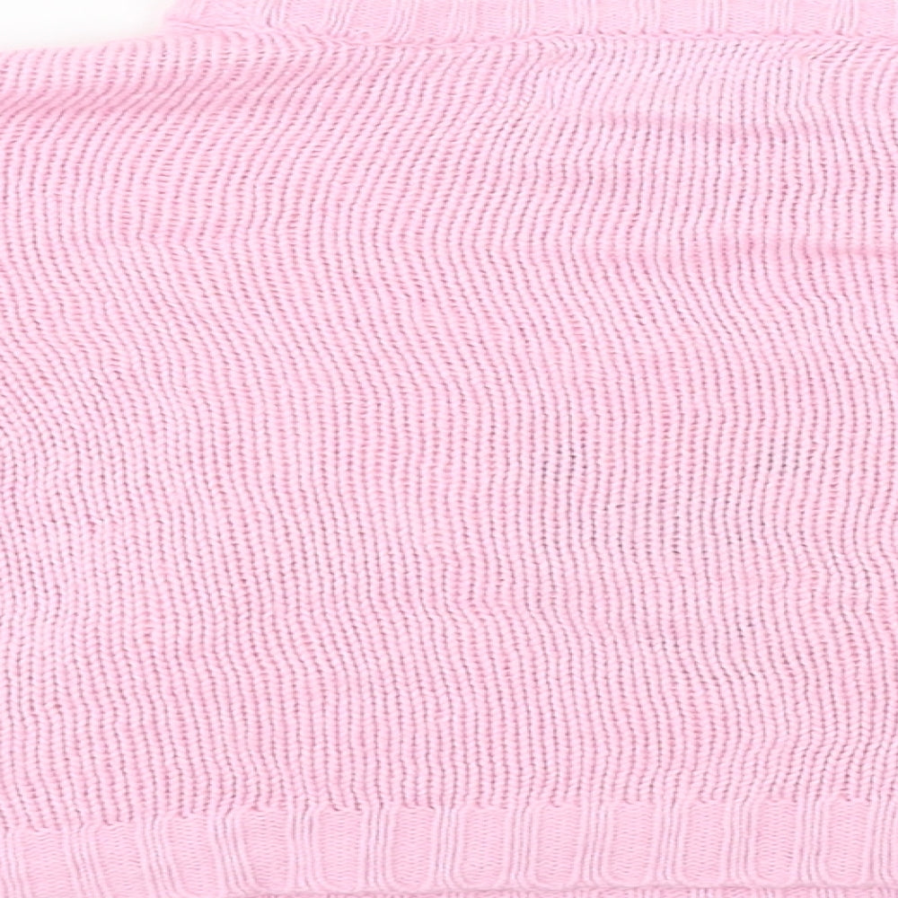 festive fun Girls Pink Pullover Jumper Size 12-18 Months