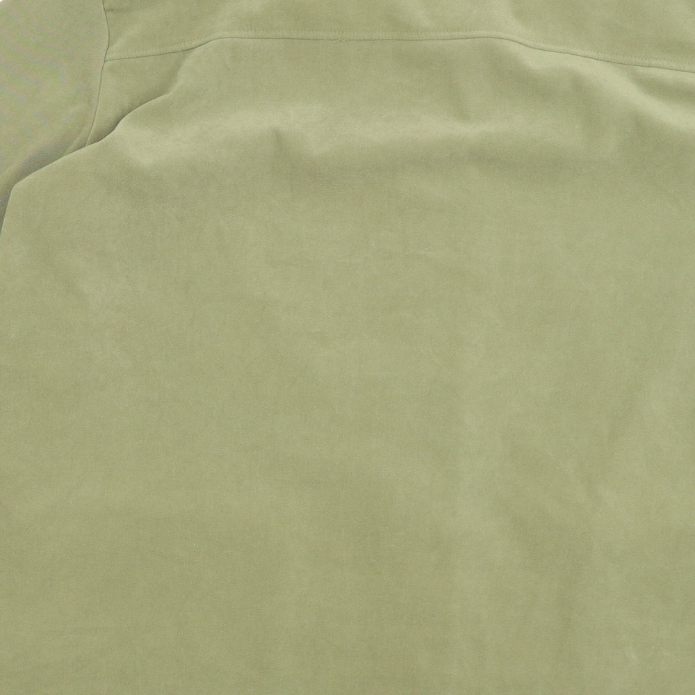 Stinna Fashion Womens Green Overcoat Coat Size 2XL