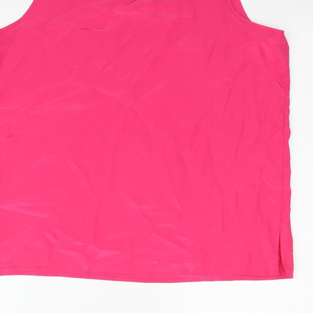 Elsie Whiteley Womens Pink Basic Tank Size 10