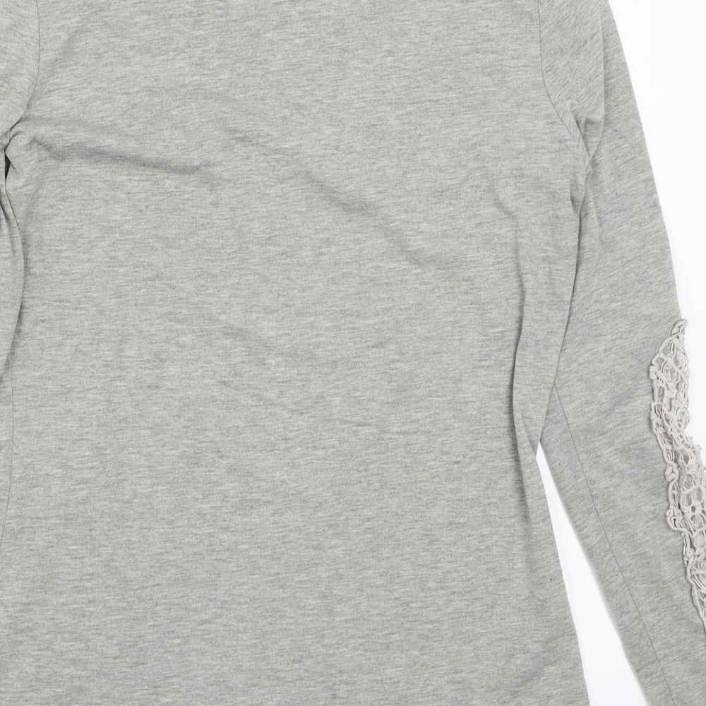 Zanzea Womens Grey Basic T-Shirt Size S