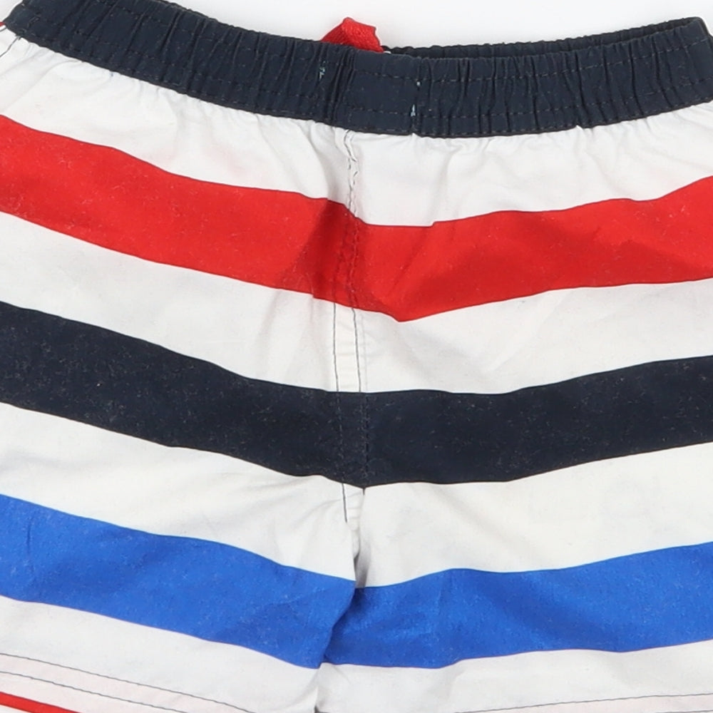 Rebel Boys Multicoloured Striped Cropped Trousers Size 12-18 Months