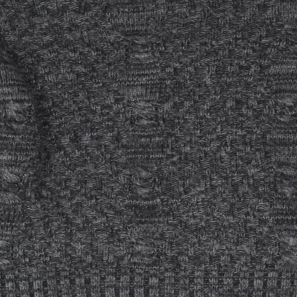 Topman Mens Grey Knit Pullover Jumper Size M