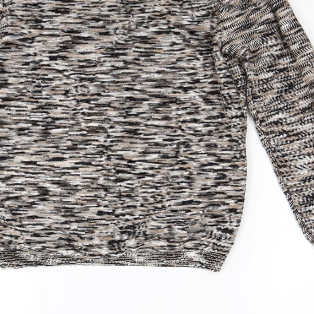 Monoprix Womens Brown Knit Cardigan Jumper Size S