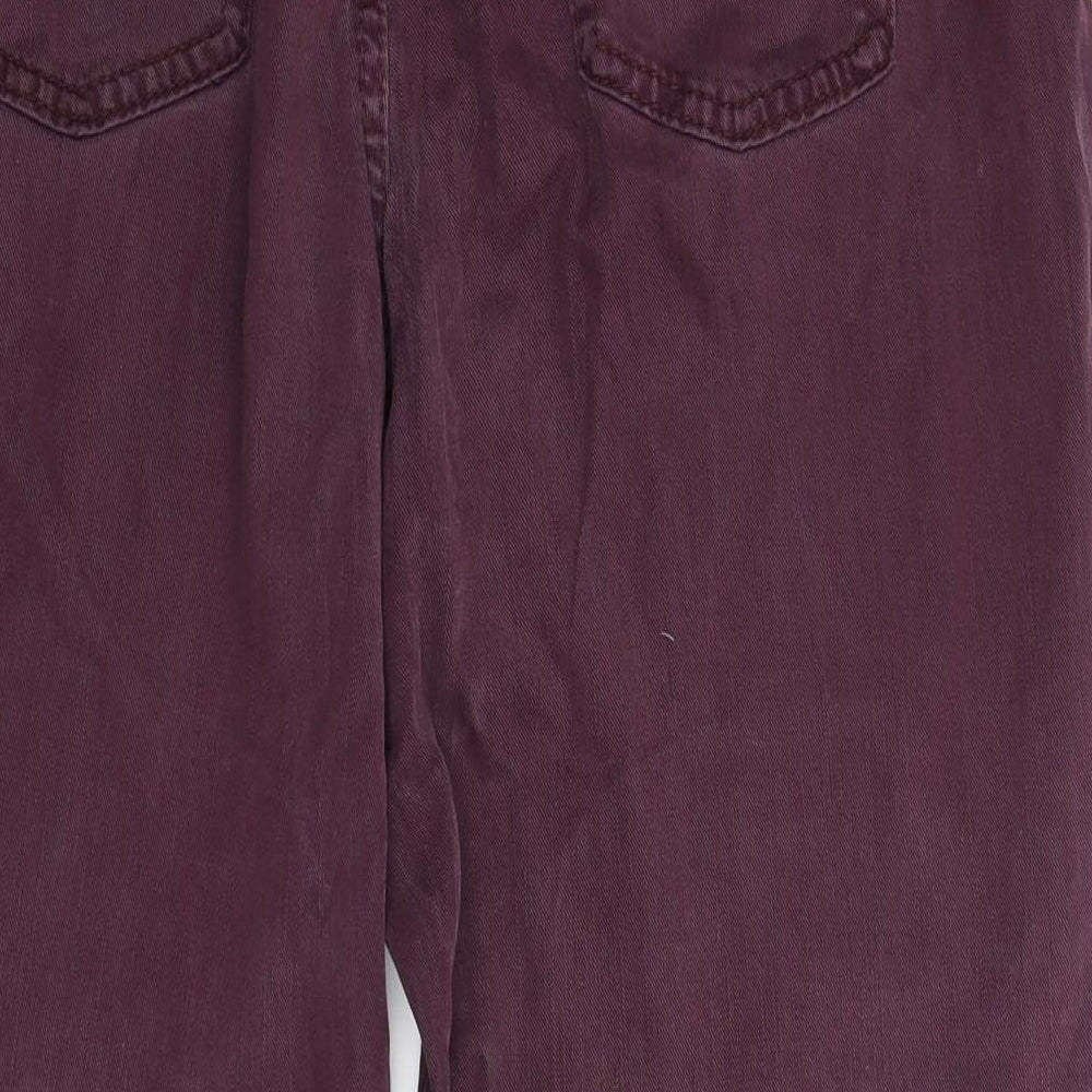 Preworn Womens Brown Denim Straight Jeans Size 34 in L25 in