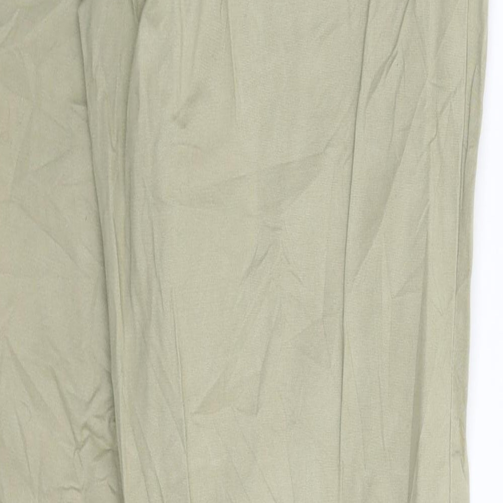 Biaggini Womens Green Denim Straight Jeans Size 12 L31 in