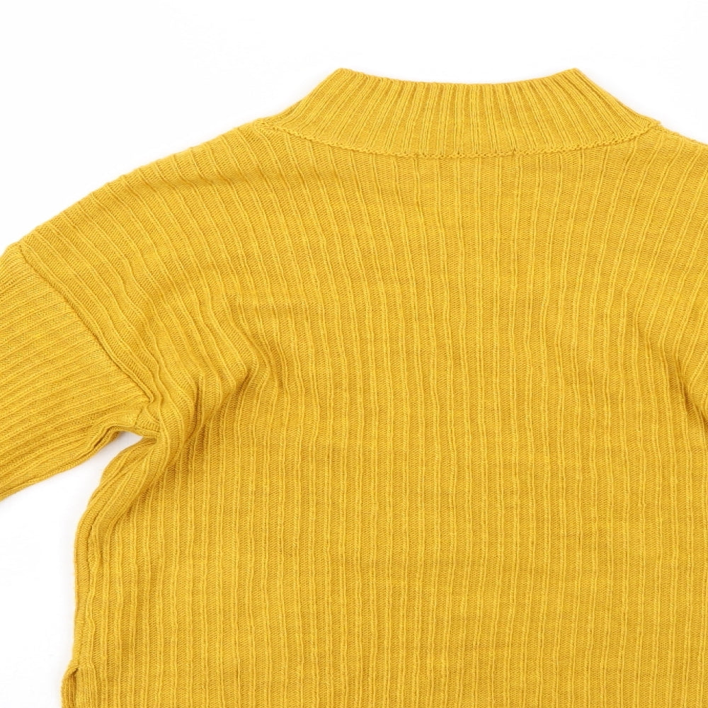 Primark Womens Gold Pullover Jumper Size 6