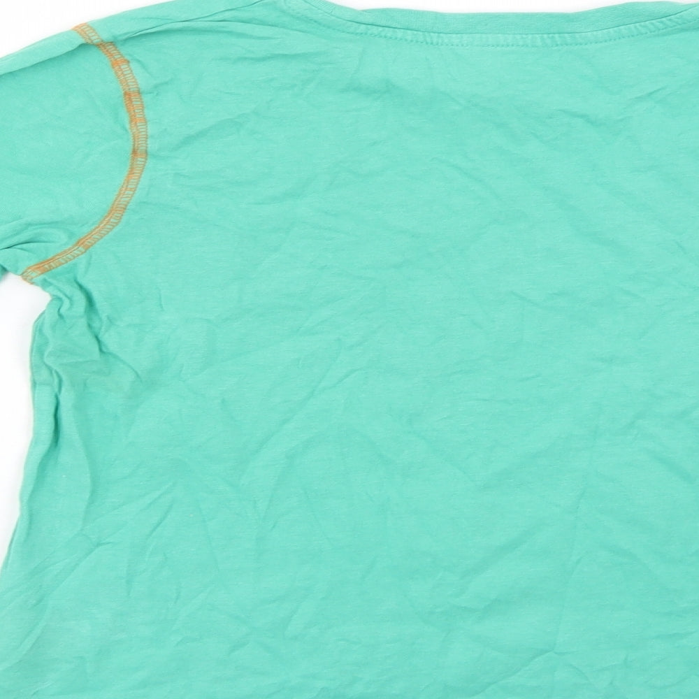 Preworn Girls Green Basic T-Shirt Size 8-9 Years