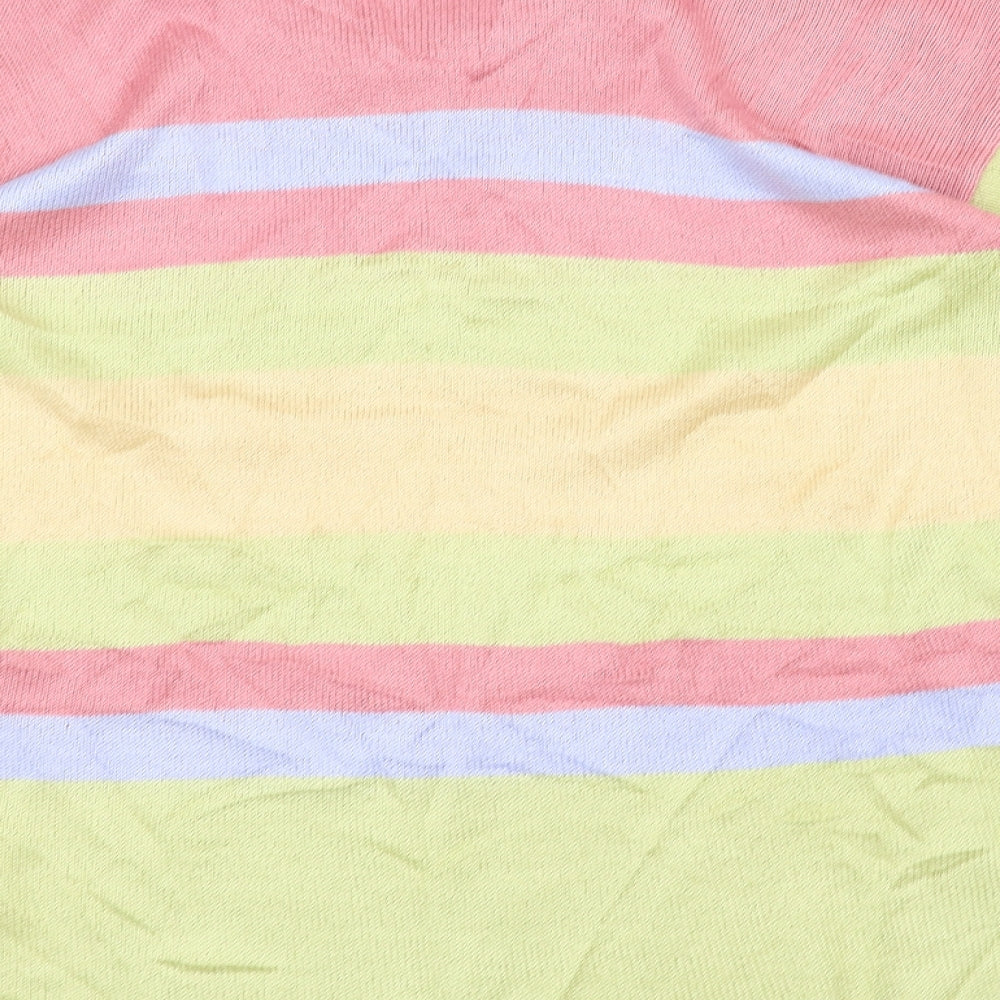 Preworn Womens Yellow Striped Pullover Jumper Size L